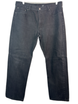 George Jeans Mens 40x32 Black Regular Straight Fit Cotton Denim Classic ... - $180.94 MXN