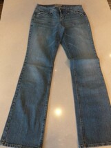 Lei Ashley Jeans Womens Size 9  Blue Ultra low rise Low Rise Boot Cut  W... - $16.71