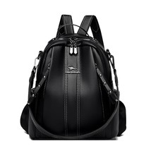 Ladies PU Leather Backpack High Quality Shoulder Bag Multifunctional Travel Back - £45.93 GBP