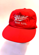 Miller High Life Hat Cap Red White Lettering Snapback Kansas City MO. USA - $254.61 MXN