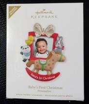 Hallmark Babys 1st Christmas Picture Frame Ornament First Photo Picture 2012 NEW - £10.06 GBP