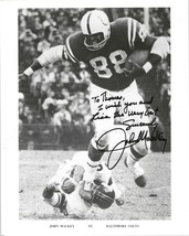 John Mackey (d. 2011) Signed Autographed Glossy 8x10 Photo - Baltimore C... - £11.98 GBP