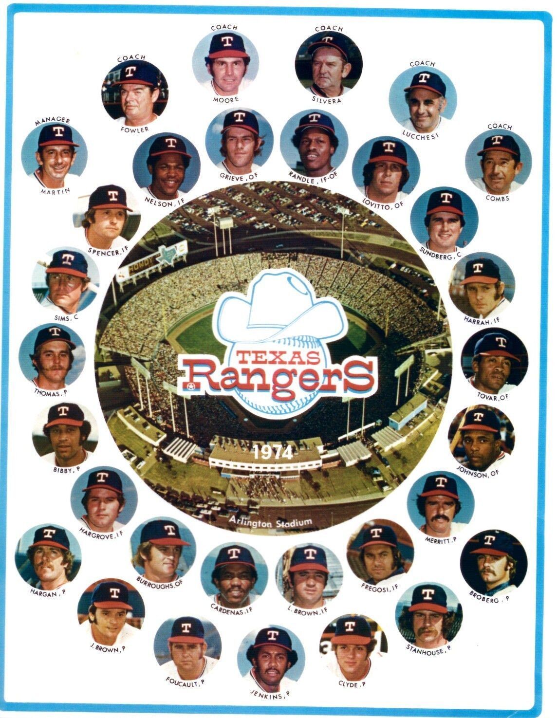 Primary image for 1974 TEXAS RANGERS 8X10 TEAM PHOTO BASEBALL PICTURE MLB