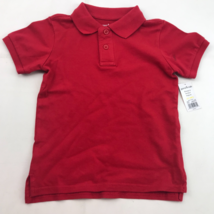 Garanimals Kids Boy Girl Solid Red Short Sleeve Polo Shirt Top Toddler 3T - £11.98 GBP
