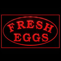 110247B Fresh Eggs Farm Market Scrambled Sun Fried Healthy Vegan LED Light Sign - £17.57 GBP