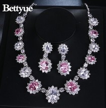 Bettyue Brand Charm Fashion Luxury Jewelry Sets AAA Zircon Three Colors Geometri - £30.89 GBP