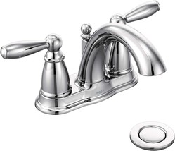 Moen Brantford Chrome Two-Handle Low-Arc Centerset Bathroom, Model Numbe... - $2,645.77 MXN