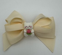 Cream White Sanrio My Melody 4” Hair Clip Bow Hello Kitty - £4.61 GBP
