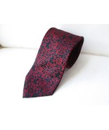 ATELIER TORINO Men’s Black Red Spiral 100% Silk Tie Necktie ETY - £13.48 GBP