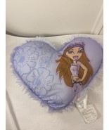 Vintage Bratz dolls MGA home decor pillow room purple heart shaped brats... - $51.94 CAD