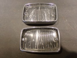 1970 71 72 PLYMOUTH DUSTER VALIANT TURN SIGNAL LENSES &amp; BEZELS OEM 3679226  - £57.48 GBP