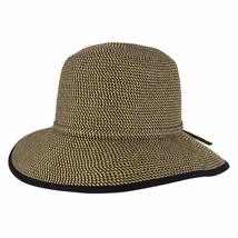 Trendy Apparel Shop UPF 50+ Soft Paper Braid Tween Sun Bucket Hat - Black - £23.44 GBP