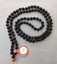 Rare Black 5 Mukhi Rudraksha Mala Protect From Evil Spirit 7 M.M Beads Pack Of 2 - £40.18 GBP