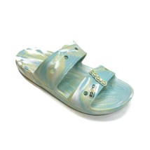Crocs Classic Marbled Sandal Slip On Comfort Shoes Womens 11 Mens 9 Pure Water - £24.80 GBP