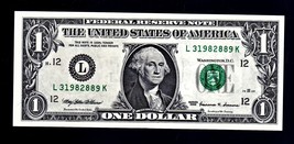 $1 Federal Reserve Note One Dollar Bill 1999 Series L (SAN FRANCISCO) - £4.12 GBP