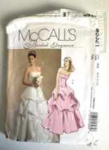 McCalls M5321 Pattern Size AA (6-9-10-12) Uncut Wedding Gown 2007 - $8.99