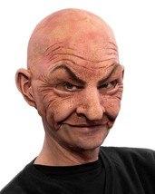 Johnny Mask Bald Man Creepy Old Guy Latex Halloween Costume Party MG1007 - £42.61 GBP