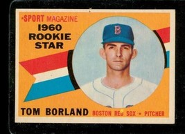1960 Topps Baseball Card #117 Tom Borland Boston Red Sox Pitcher Rookie - $4.94