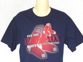 Boston Red Sox T-Shirt Boys Size Large Blue MLB Baseball NEW Short Sleeve Logo - £12.18 GBP