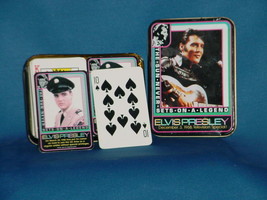 Elvis Presley Double Deck Playing Cards In Metal Tin Case - £6.32 GBP