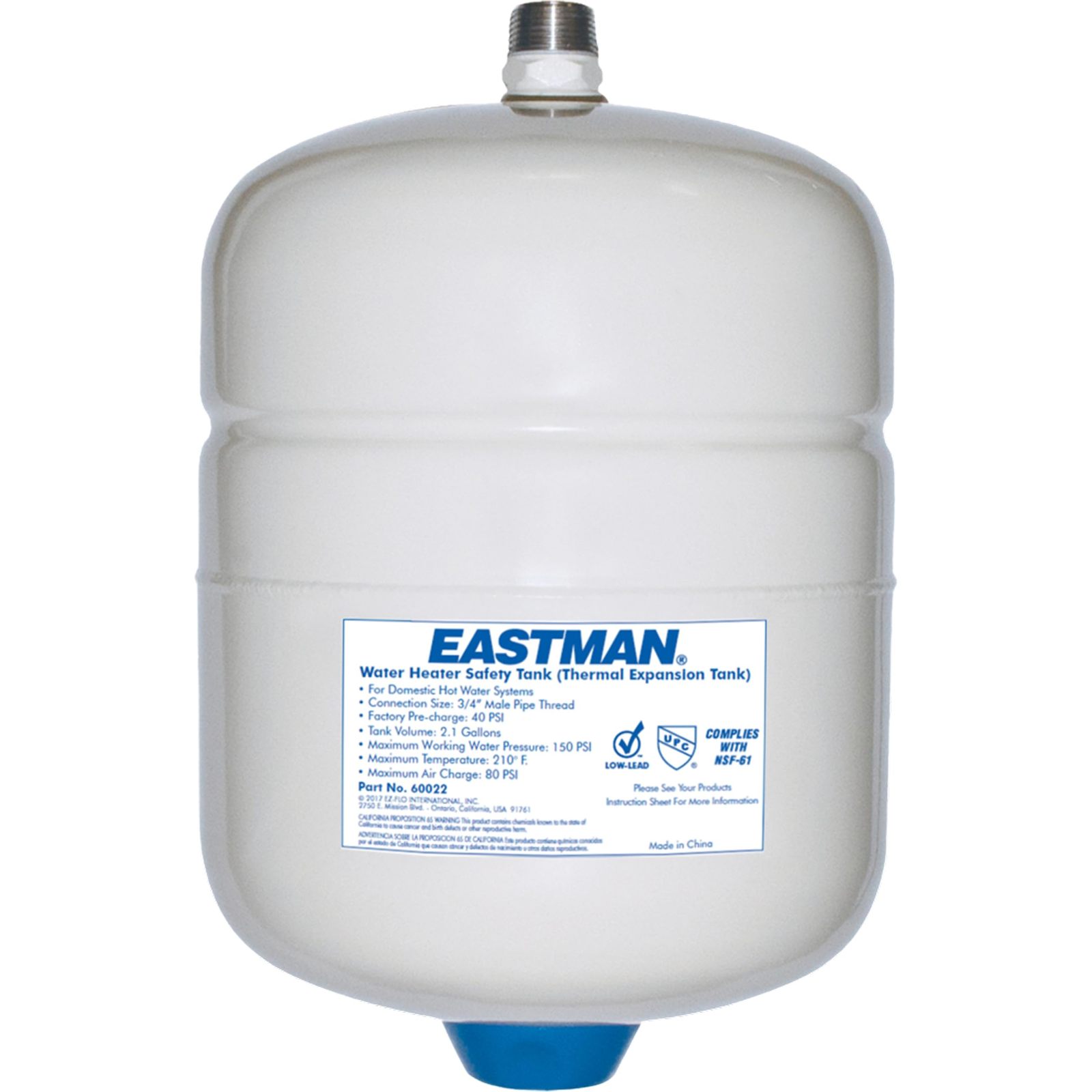 Eastman 60022 60022/DET-5 2 Gallon Expansion Tank, White - $46.26+