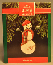 Hallmark: Golf&#39;s A Ball - Snowman - Classic Keepsake Ornament - £8.53 GBP
