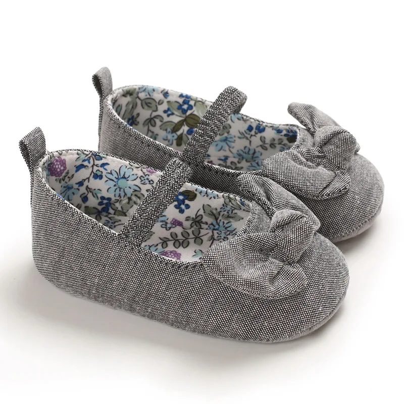 0-18M Baby Girl Princess Dress Shoes Soft Sole Bow Knot Mary Jane Flats ... - $19.90