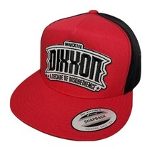 DIXXON FLANNEL - DISOBEDIENCE Flat Bill Trucker Snapback Hat Cap - Red/B... - £27.07 GBP