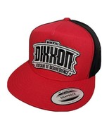 DIXXON FLANNEL - DISOBEDIENCE Flat Bill Trucker Snapback Hat Cap - Red/B... - £27.36 GBP