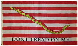 3x5 1st First Navy Jack Don&#39;t Tread On Me 3&#39;x5&#39; Premium 100D Poly Flag (RUF) - £12.84 GBP