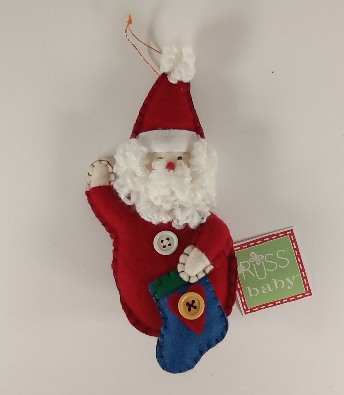 Russ Baby Jingle Bell Babies 8&quot; Santa Claus Plush Soft Christmas Tree Or... - $4.00