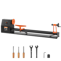 VEVOR Tabletop Wood Lathe, Dimensions 14x40 inches, Motor Power 0.5 HP 370W - $219.99