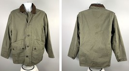 Orvis Mens Classic Canvas Barn Chore Coat Jacket Corduroy Collar Size La... - $79.15