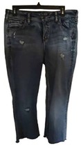 Silver Jeans Co Mens Bootcut Blue Frayed Medium Wash Avery Slim Bootcut ... - $22.06