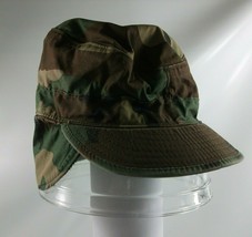 Woodland Camouflage Hat Military Camo 6 3/8 Fitted Class 1 Cap - £12.62 GBP