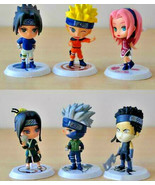 6pcs Naruto Action Figures Kakashi Sakura Sasuke Itachi PVC Toys Model F... - $374.63 MXN