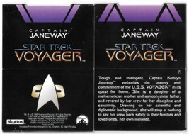 Star Trek Voyager Season 1 Series 2 Janeway Pop-Up F1 Chase Card Skybox 1995 NM - £12.34 GBP