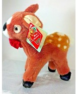 Fiesta Deer Plush Fawn Brown Spotted 1996 Christmas 10&quot; Stuffed Animal x... - $562.47 MXN
