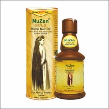 Nuzen Gold Pure Herbal Hair Oil Grows New Dense Dark &amp; Strong Hair 100 ml - £14.70 GBP