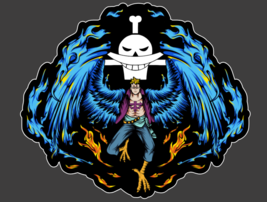 Anime One Piece White Pirate Marco the Phenix Sticker Decal Truck Car Wall Phone - £3.55 GBP+