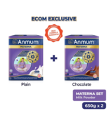 ANMUM Materna Set Low Fat No Added Sugars Pregnancy Milk Plain + Chocola... - $1,902.04 MXN