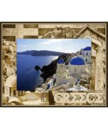 Greece Laser Engraved Wood Picture Frame Landscape (5 x 7) - $563.94 MXN