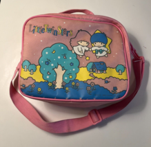 Vintage Little Twin Stars Zipper Shoulder INSULATED Bag Sanrio Made in Japan - £18.10 GBP