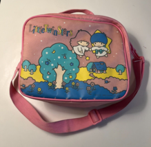 Vintage Little Twin Stars Zipper Shoulder INSULATED Bag Sanrio Made in Japan - £18.21 GBP