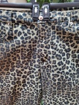 Good American Women&#39;s Leopard Print Cotton Mid Rise Skinny Fit Pant 22 - £37.54 GBP