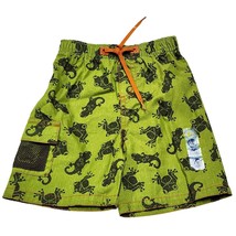 Gymboree Island Backroads Boy Green Lizard Tree Frog Cargo Shorts18-24 M... - $15.84