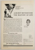 1950 Print Ad The Rosicrucians Secret Method Mastery of Life San Jose,CA - £9.00 GBP