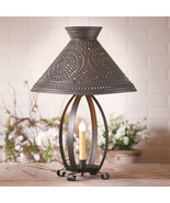 BETSY ROSS COLONIAL TABLE LAMP with Pierced Chisel Pattern Shade in Kett... - $3,666.81 MXN