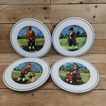 New SET/4 Four Guy Buffet 8&quot; Plates Links Series Eschenbach Porcelain Germany - £23.14 GBP