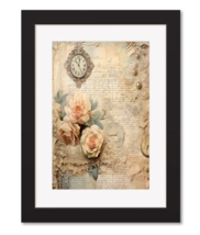 Ready Hang B or W Wood Framed Wall Art Print 9X12 &amp; 12X16 Vintage Multi-Size - £29.80 GBP+